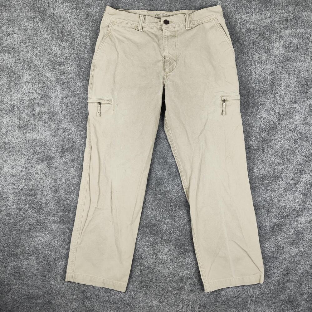 Dockers Cargo Pants Mens 33x28 Beige Pacific Collection Straight Leg Casual